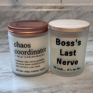 New- set of 2 candles